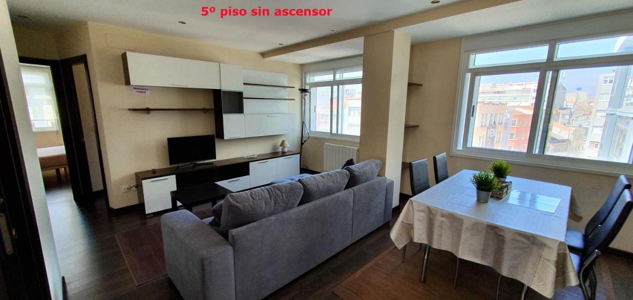 Coqueto Apartamento De 2 Habitaciones En Zona Estacion Tren A Coruna Luaran gambar