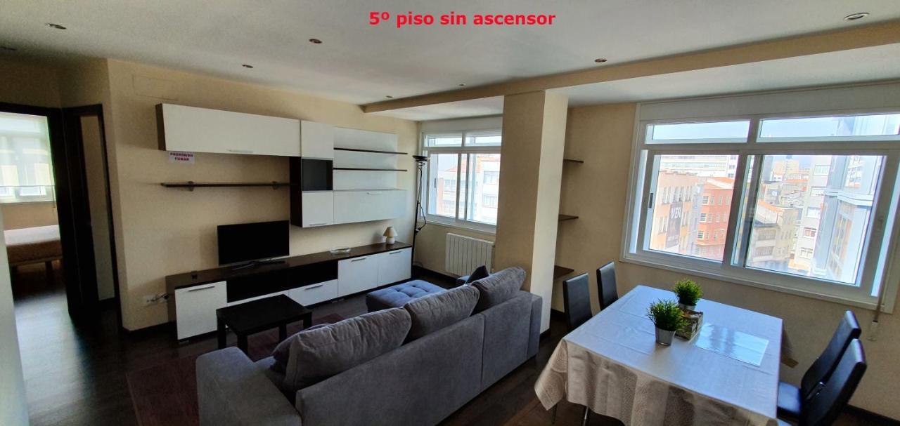 Coqueto Apartamento De 2 Habitaciones En Zona Estacion Tren A Coruna Luaran gambar